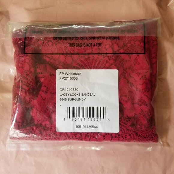 FREE PEOPLE LACY BANDEAU NWT - Picture 3 of 4